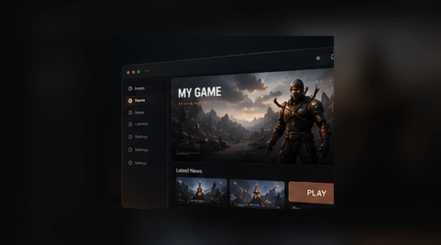 Create a custom game launcher built around your game.
